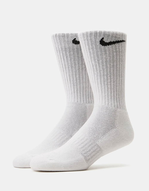 Nike SB Everyday Cushioned paquete de 6 calcetines deportivos - Blanco/Negro