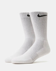 Nike SB Everyday Cushioned 6er-Pack Crew-Socken – Weiß/Schwarz