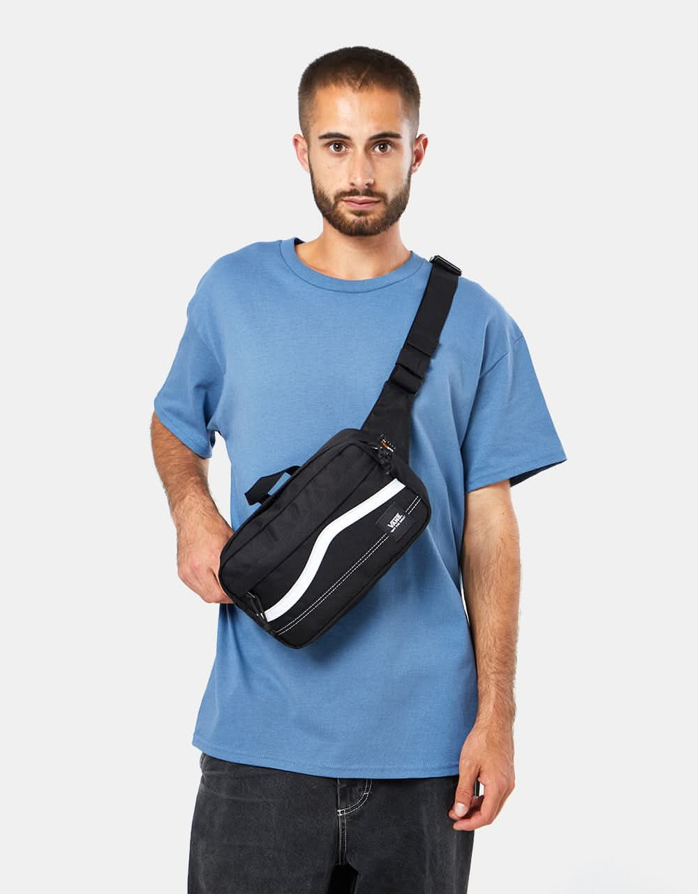 Vans Construct Cross Body Bag - Black-White