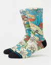 Chaussettes Stance x Scooby Doo Surfs Up Shaggy Crew - Bleu