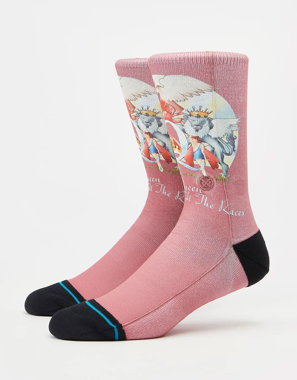 Stance x Queen Races Crew Socks - Dusty Rose