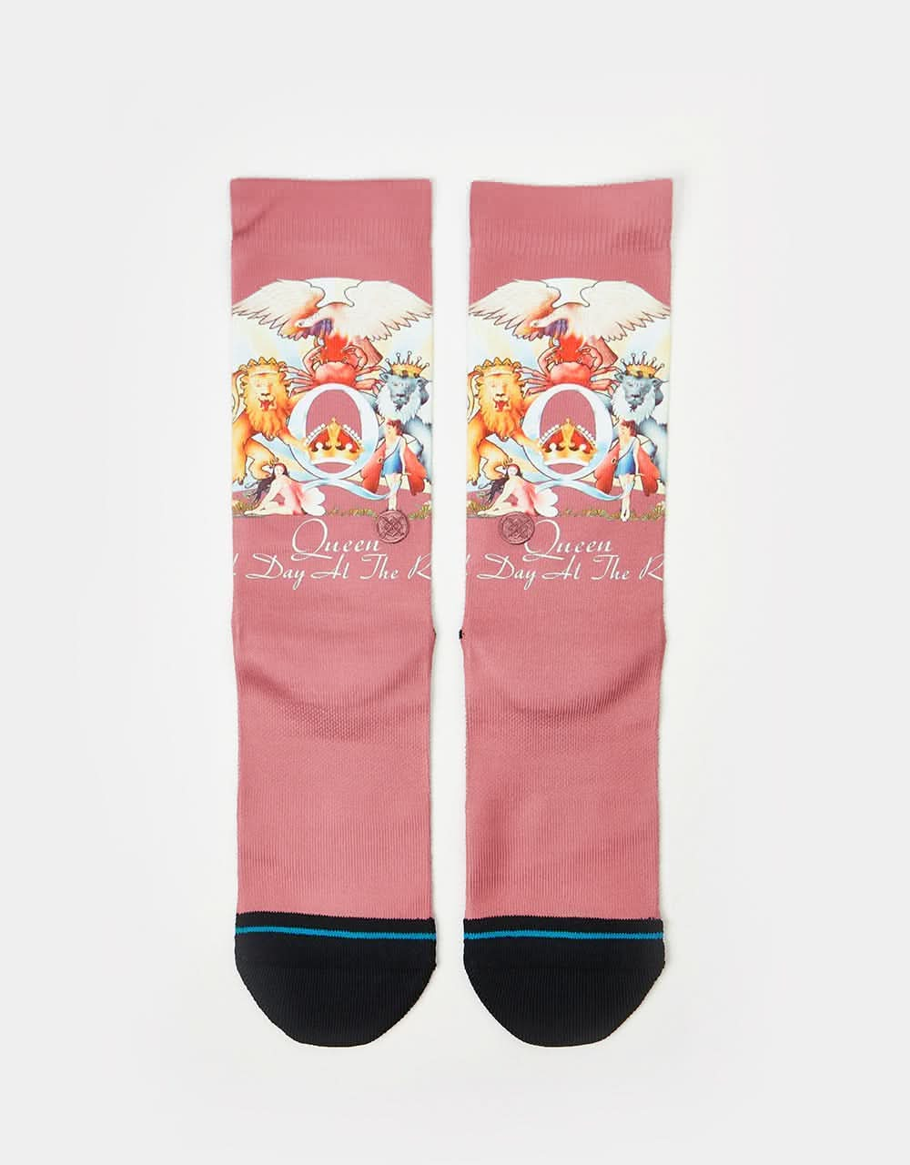 Stance x Queen Races Crew Socks - Dusty Rose