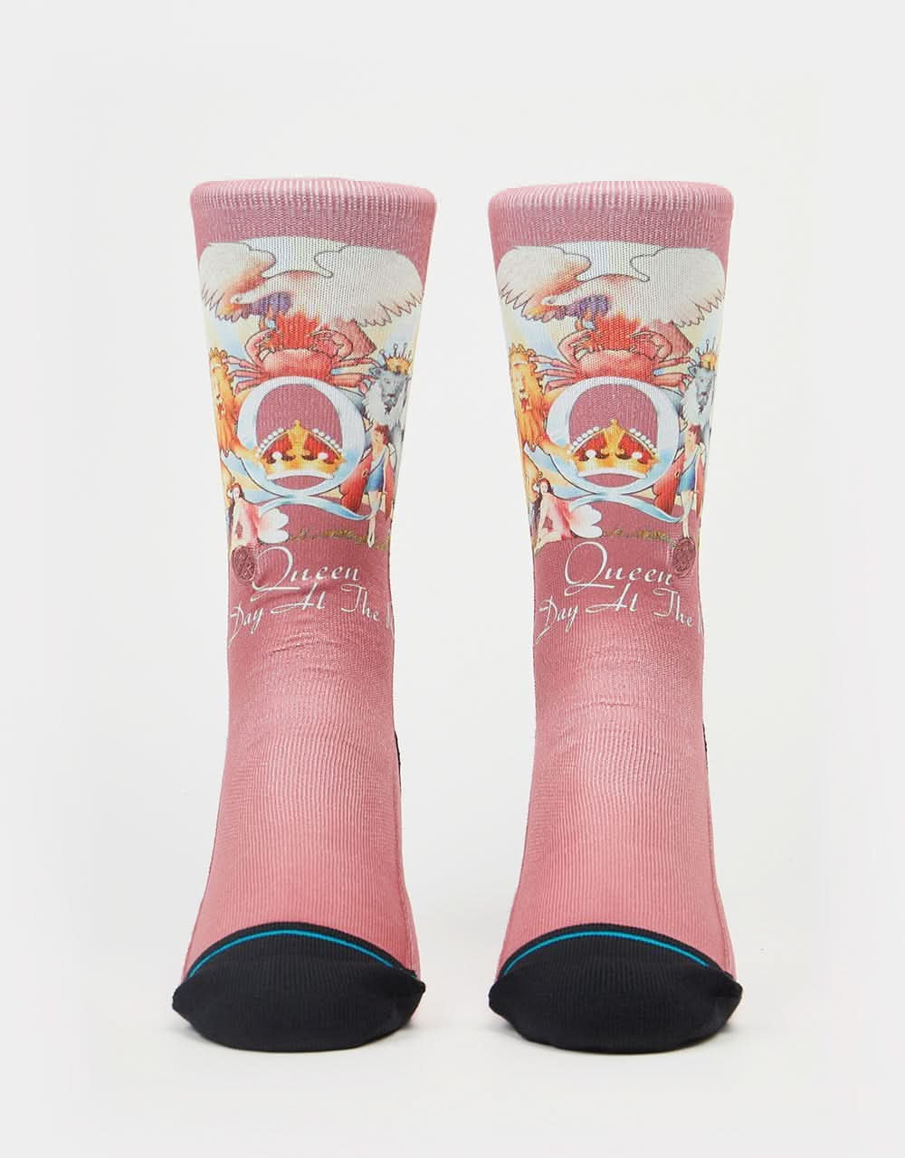 Stance x Queen Races Crew Socks - Dusty Rose