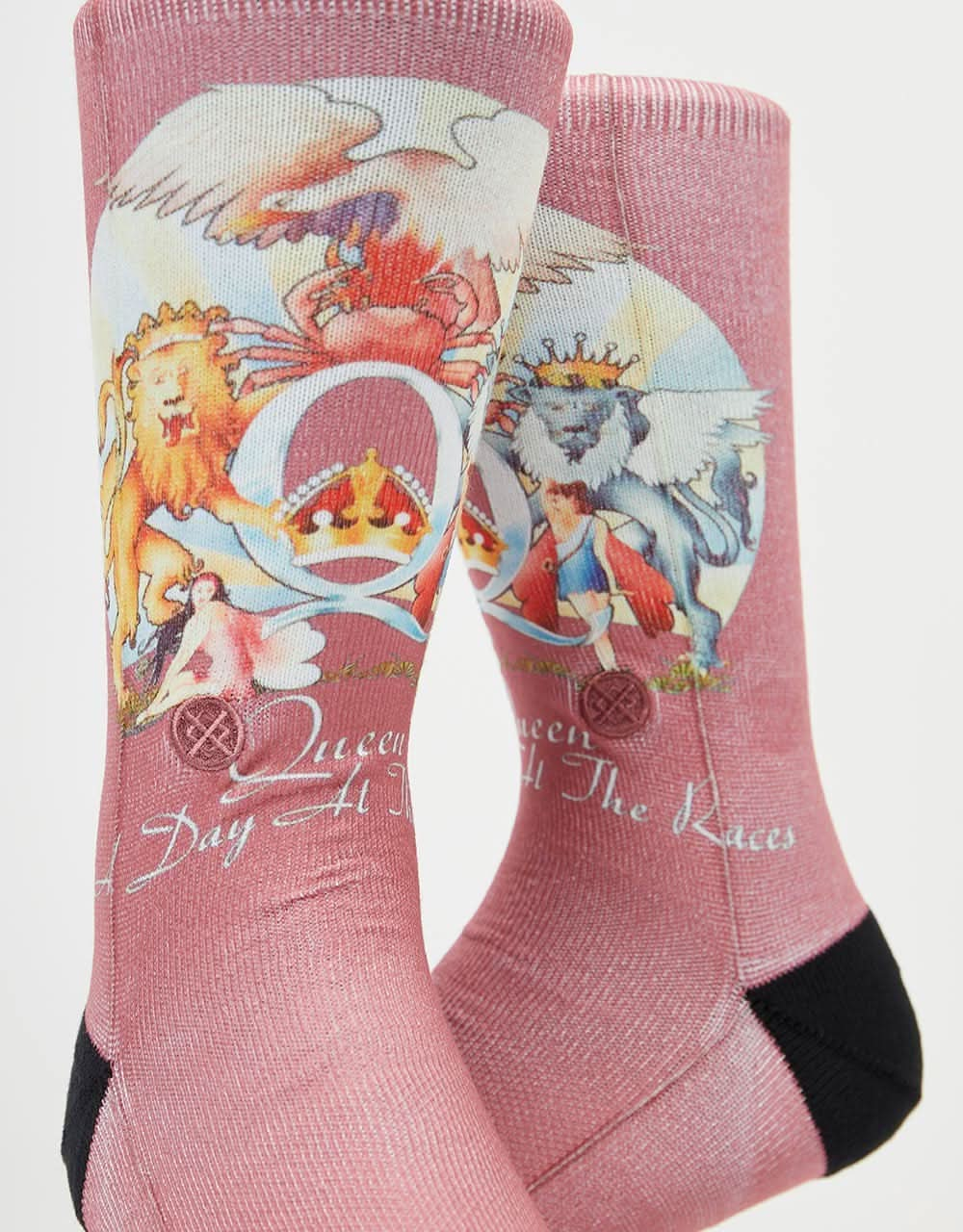 Stance x Queen Races Crew Socks - Dusty Rose