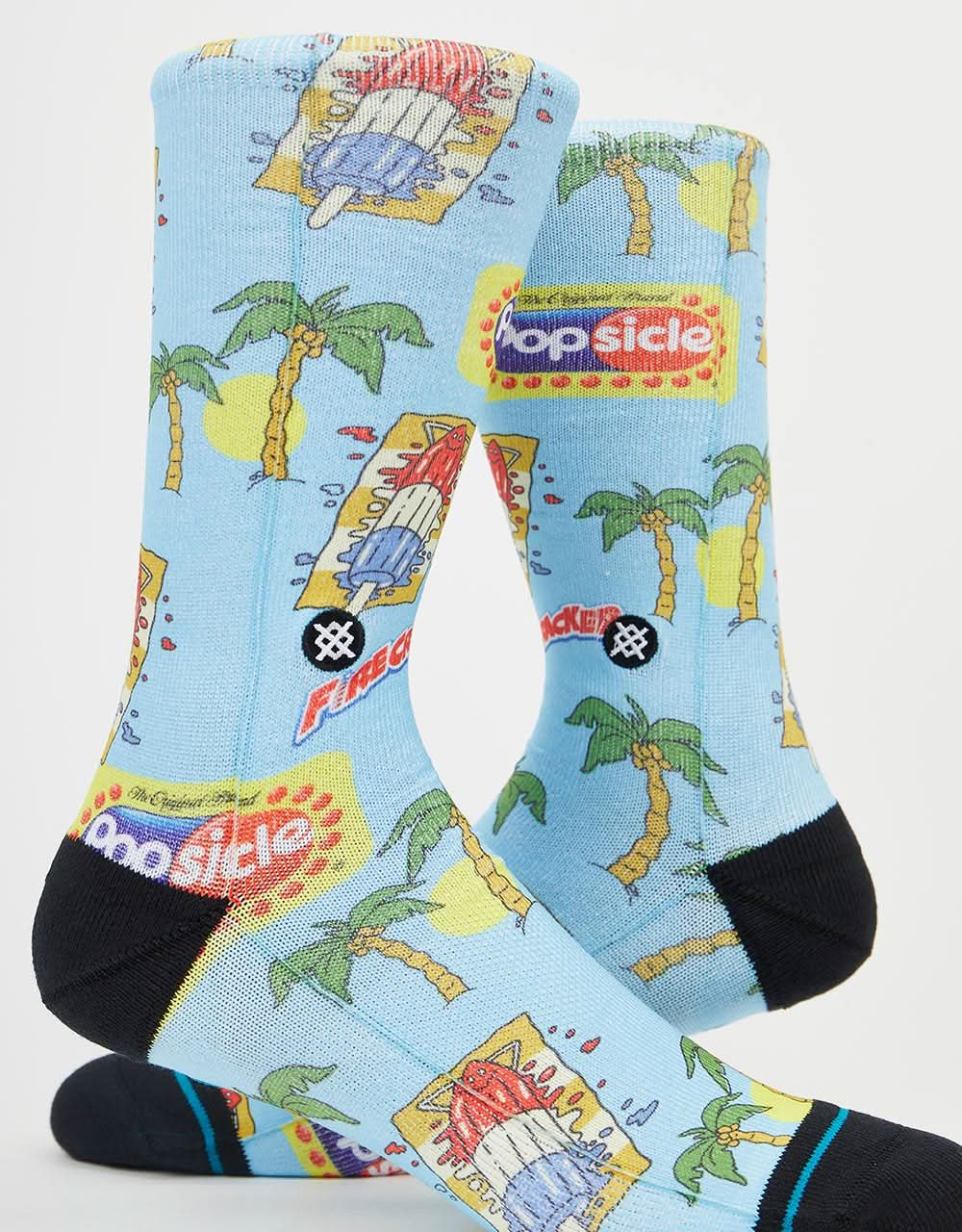 Stance x Ice Cream Icons Pops Crew Crew Socks - Light Blue