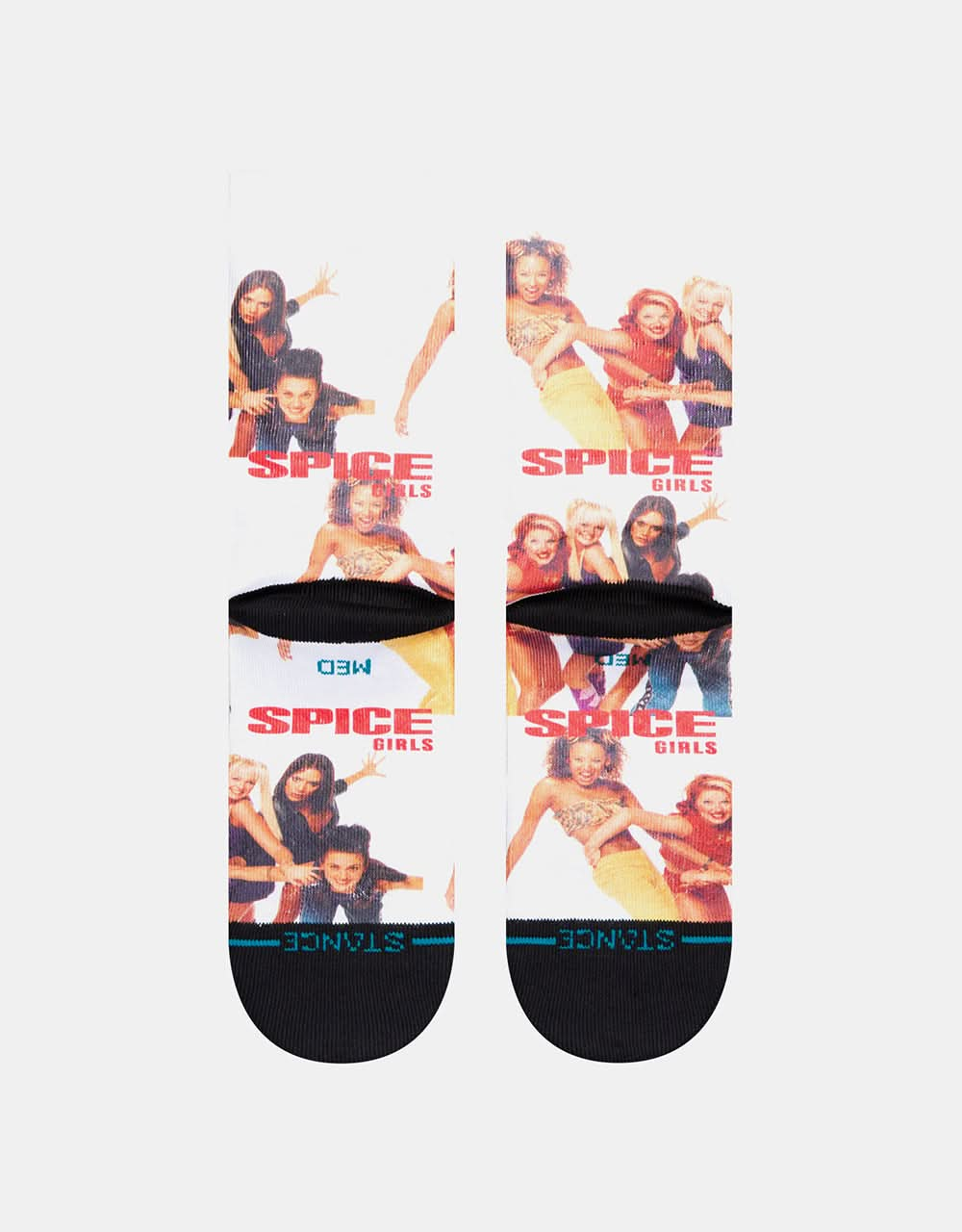 Calcetines Stance x Spice Girls Friendship Never Ends - Blanco