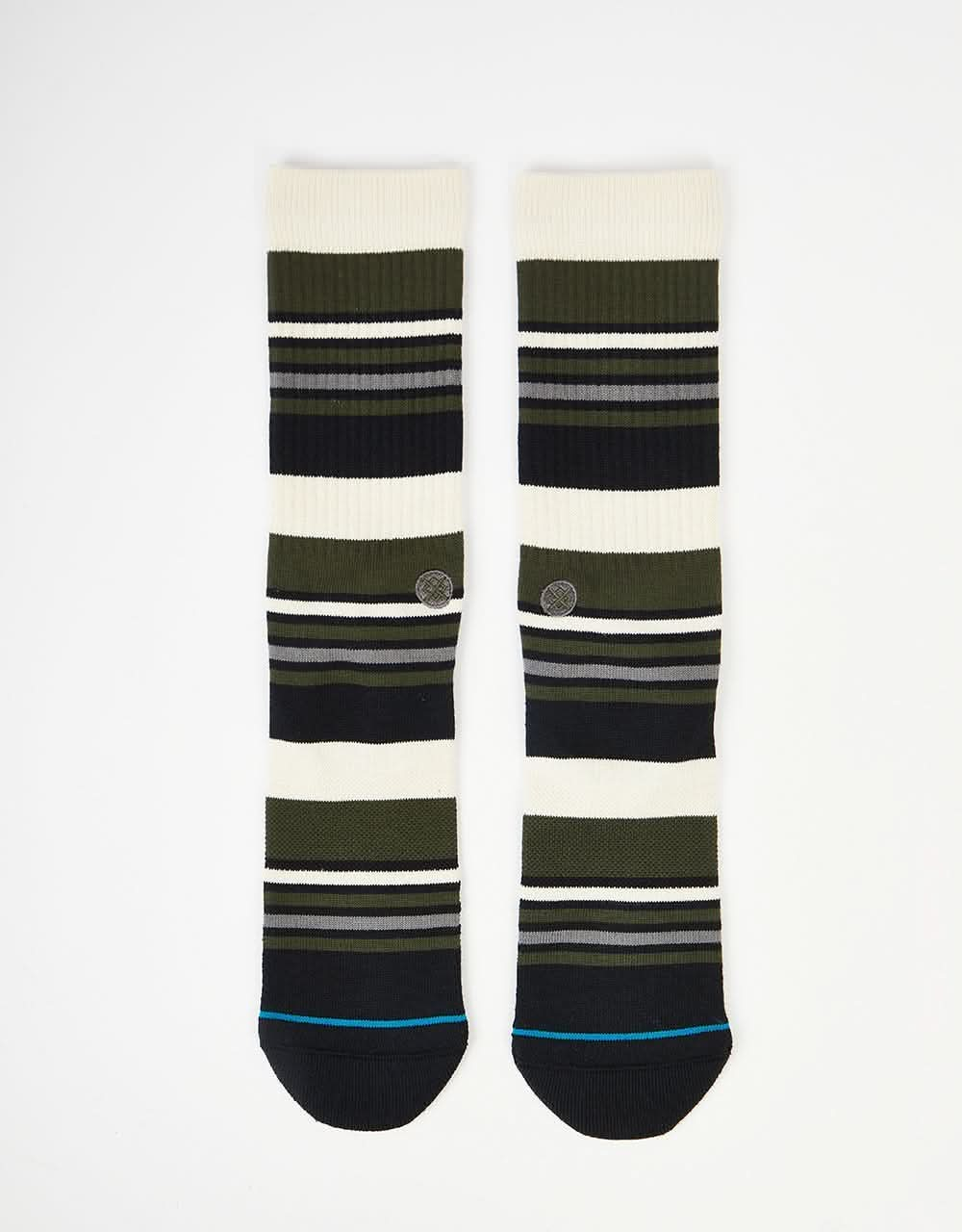 Stance Mossy Crew Socks - Dark Green