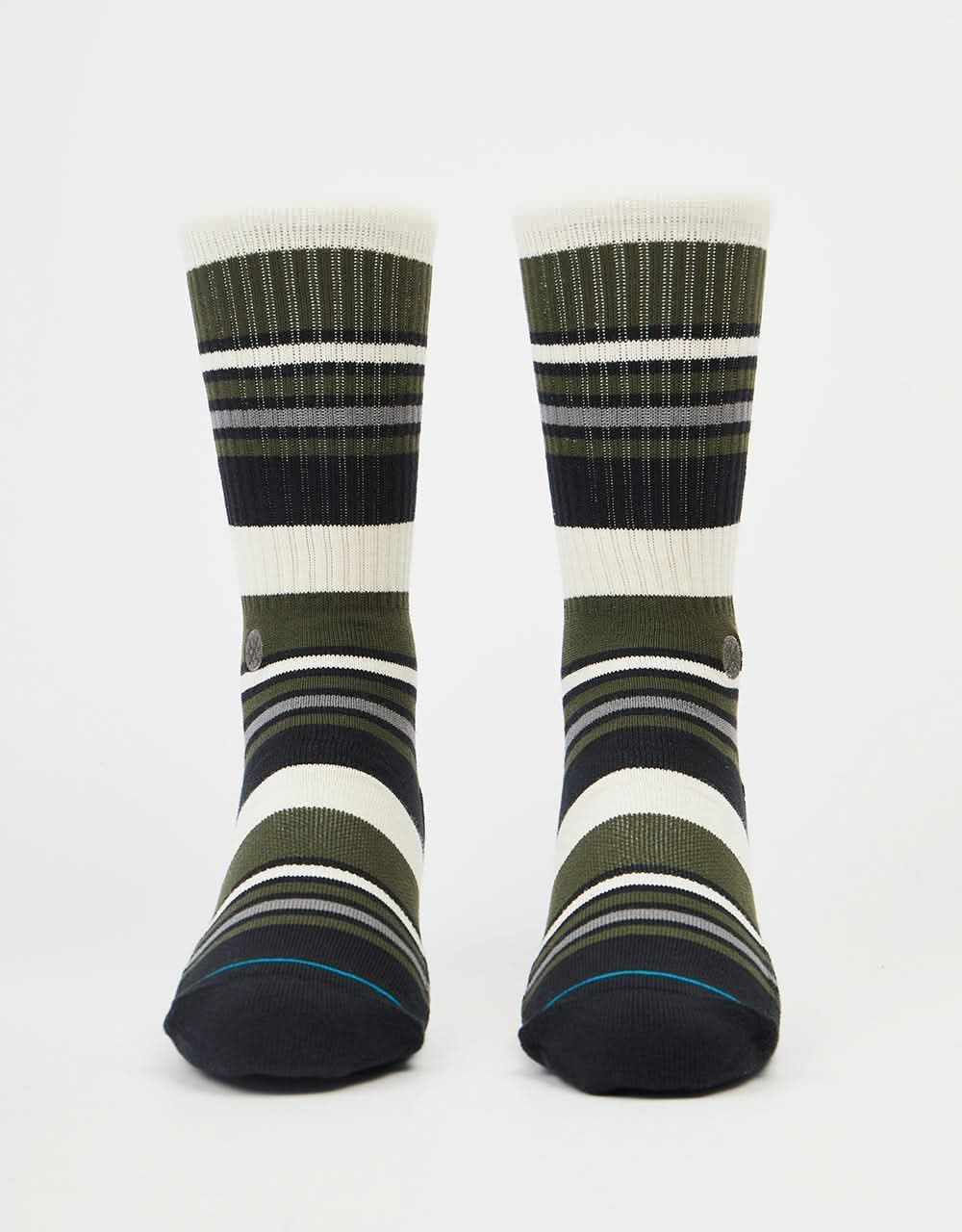 Stance Mossy Crew Socks - Dark Green