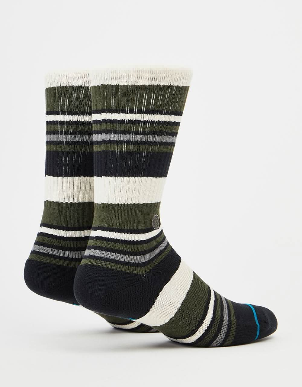 Stance Mossy Crew Socks - Dark Green