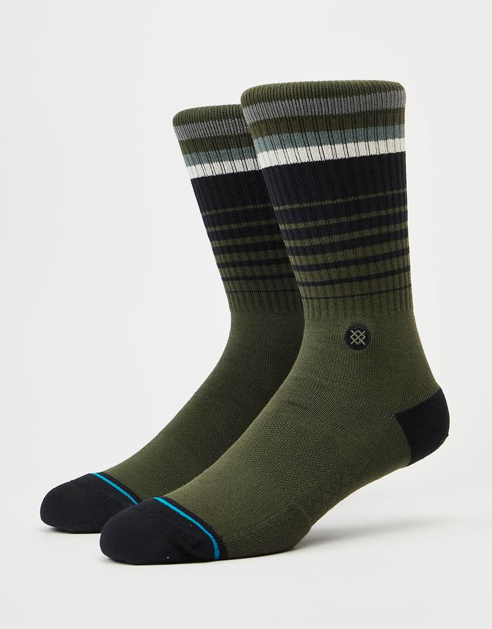 Calcetines Stance Emmit Crew - Verde oscuro