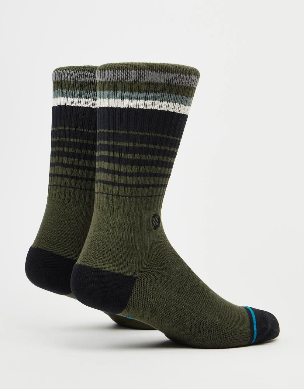 Calcetines Stance Emmit Crew - Verde oscuro