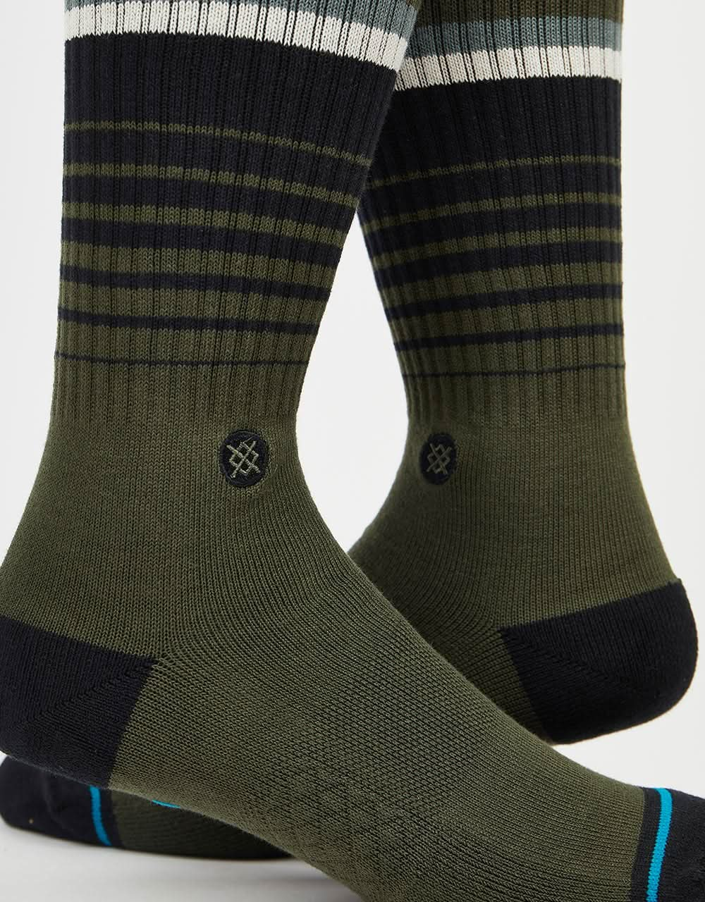 Stance Emmit Crew Crew Socks - Dark Green