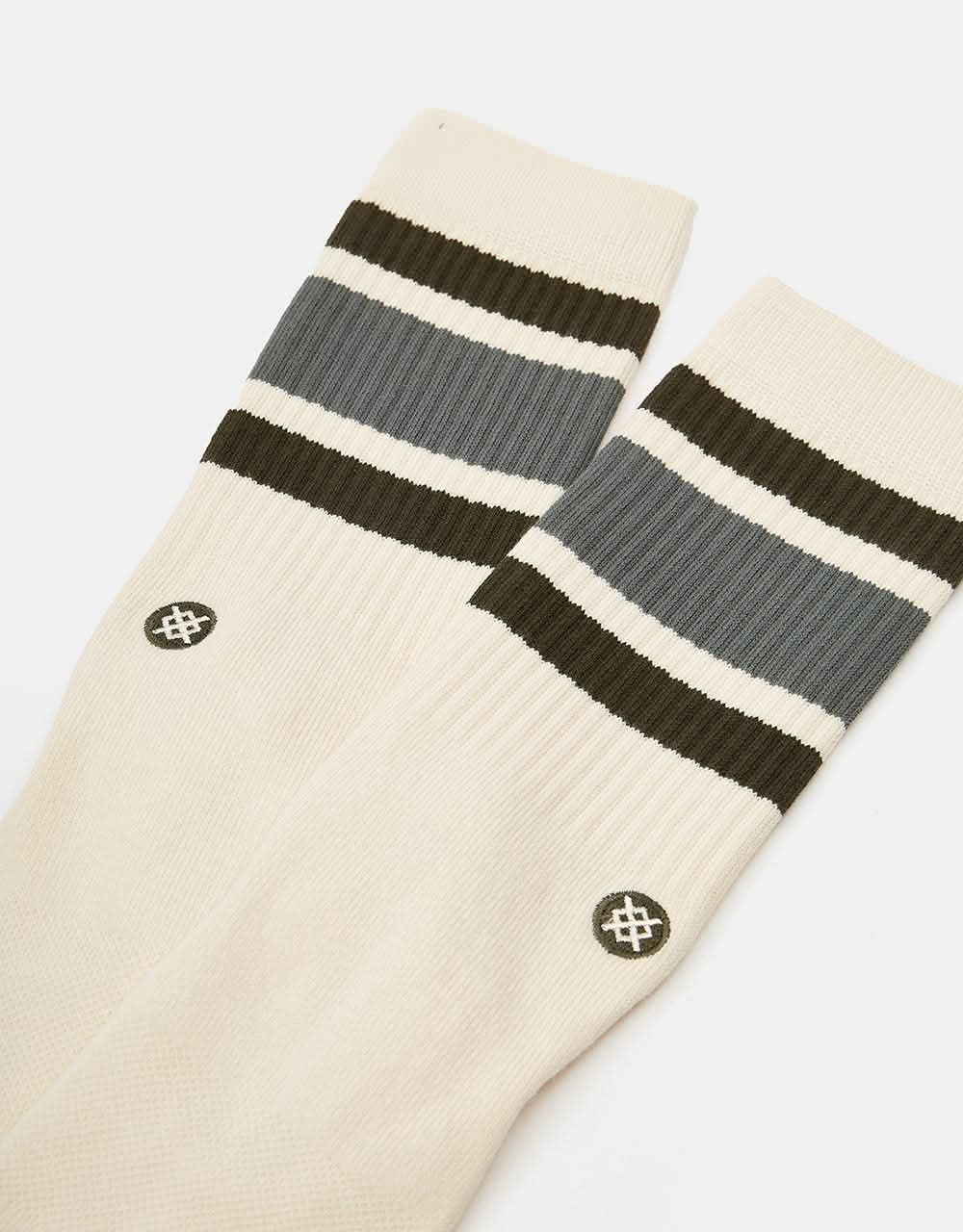 Stance Boyd St Crew INFIKNIT® Socks - Vintage White