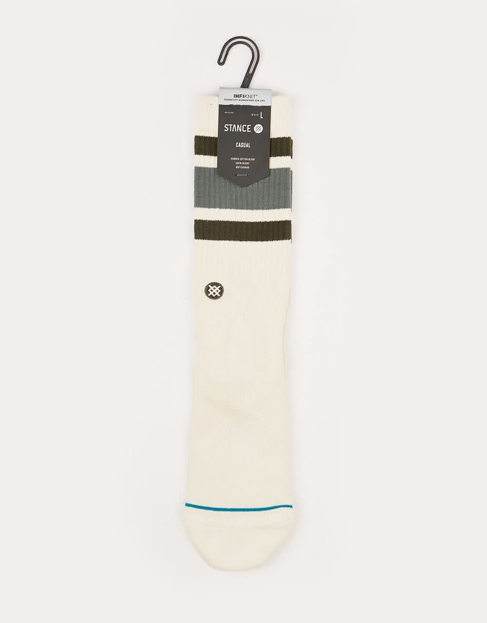 Stance Boyd St Crew INFIKNIT® Socks - Vintage White