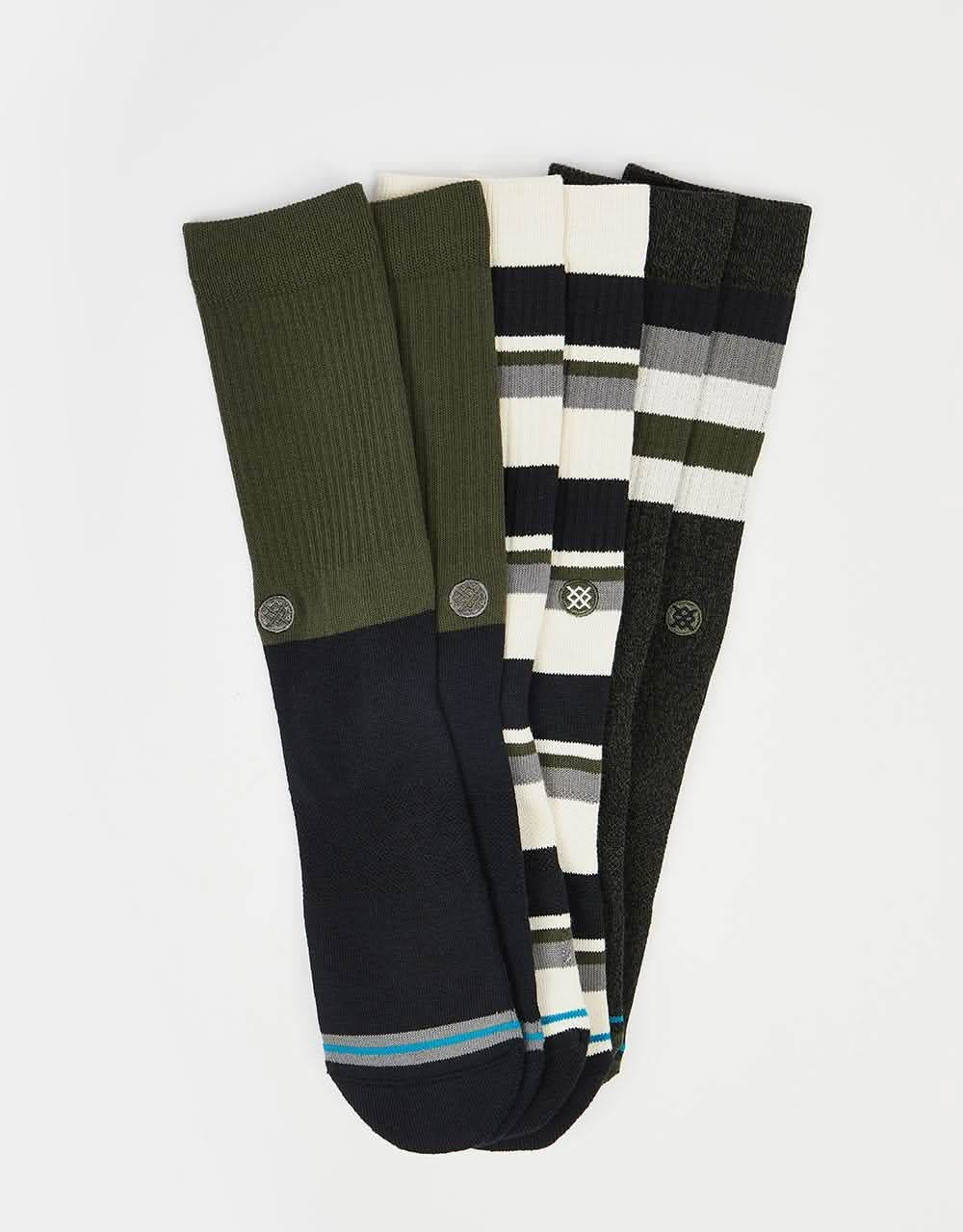 Stance Coldwolf 3 Pack Crew Socks - Multi