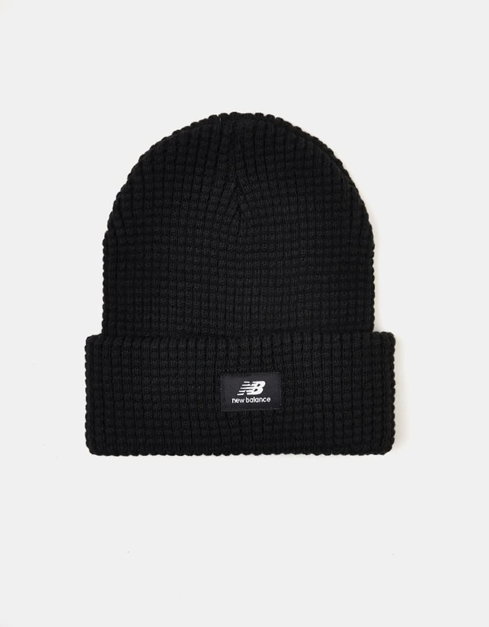 New Balance Waffle Knit Cuffed Beanie - Black