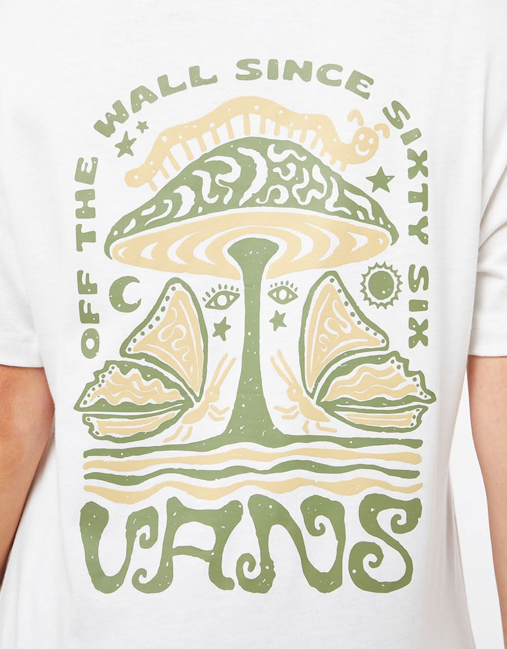 Vans Womens Shroomy Experience T-Shirt  - Marshmallow