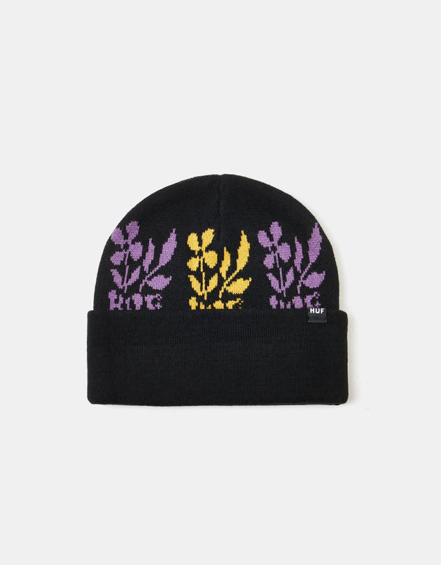 HUF Blossom Beanie – Schwarz