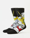 HUF x Gundam Wing Crew Socks - Black