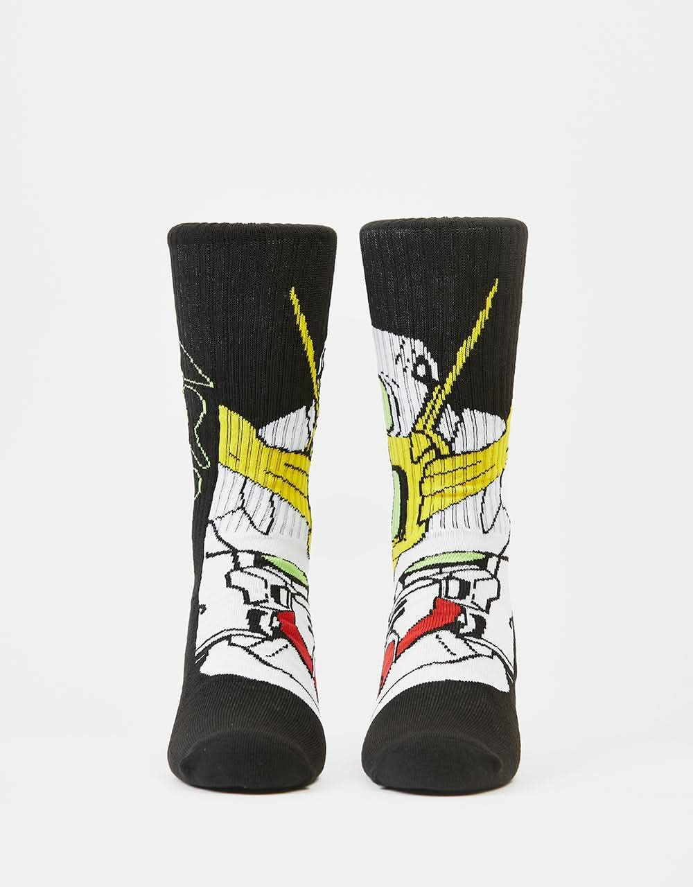 HUF x Gundam Wing Crew Socks - Black