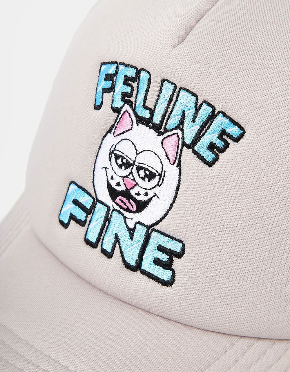 RIPNDIP Feline Fine Trucker Cap  - Cream