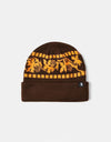 Pass Port Vine Beanie - Brown / Orange