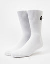 Carhartt WIP Onyx Crew Socks - White/Black