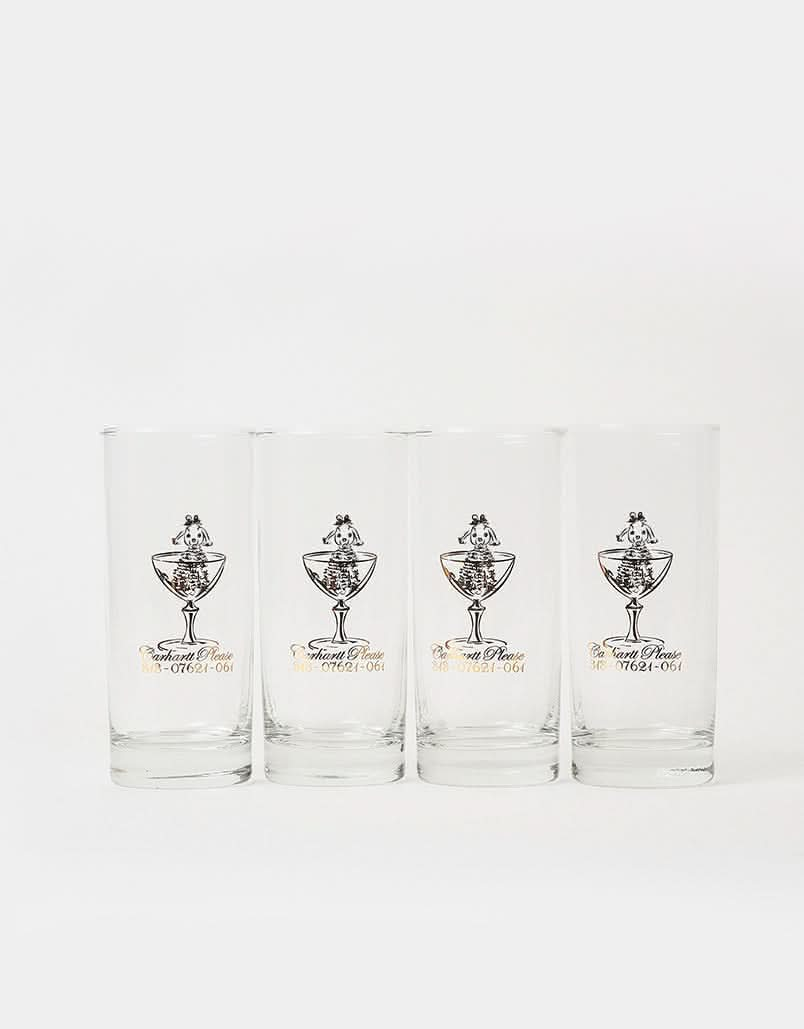 Carhartt WIP Carhartt Please Glass Set - Clear / Gold