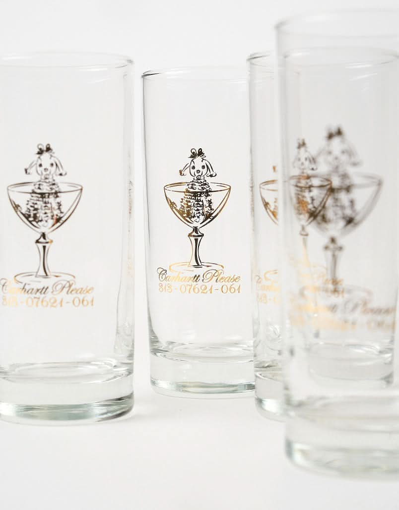 Carhartt WIP Carhartt Please Glass Set - Clear / Gold