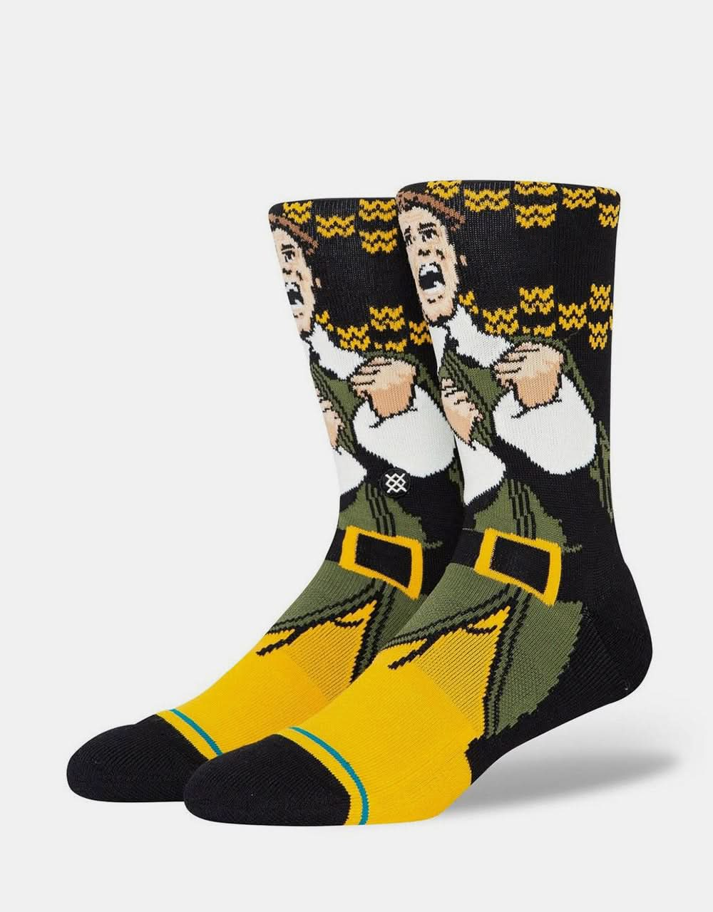 Stance x Elf Smilings My Favorite Crew Socken – Schwarz