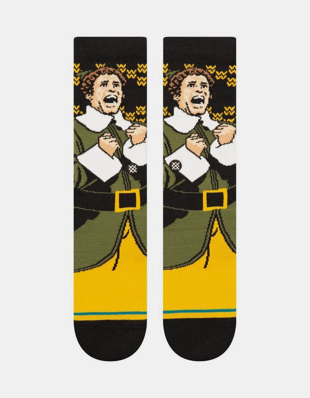 Calcetines Stance x Elf Smilings My Favourite Crew - Negro