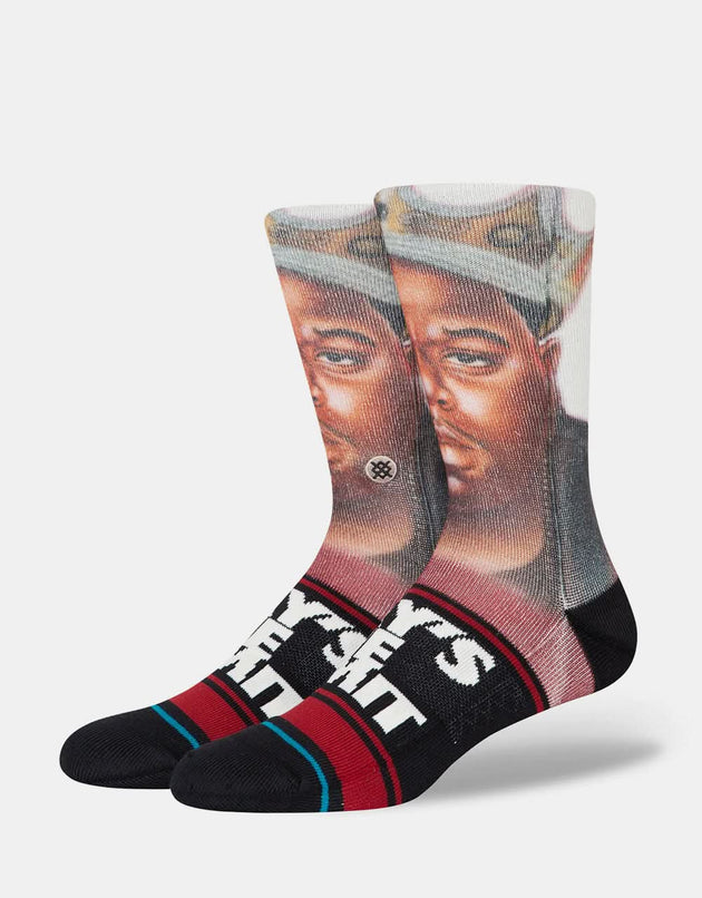 Stance x Notorious B.I.G Skys The Limit Crew Socks  - Black