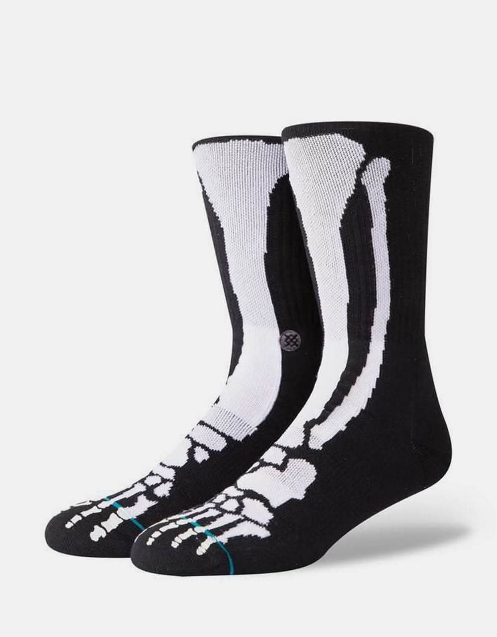 Stance Bonez Crew Socks  - Black