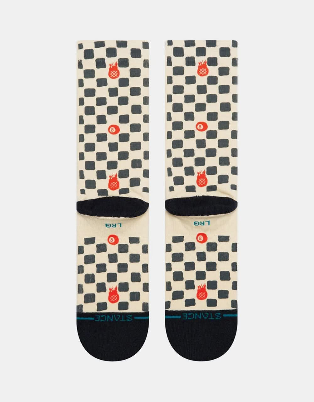 Stance Lucky Unlucky Crew Socks  - Offwhite