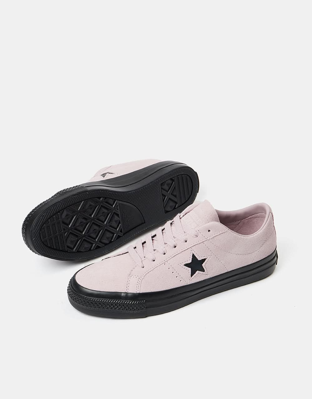 Chaussures de skate Converse One Star Pro Classic en daim - Violet fantôme/Violet fantôme