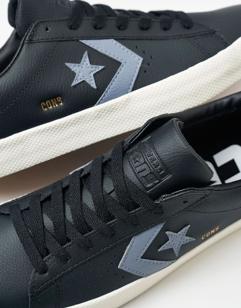 Converse PL Vulc Pro Skate Shoes - Black/Lunar Grey/Egret