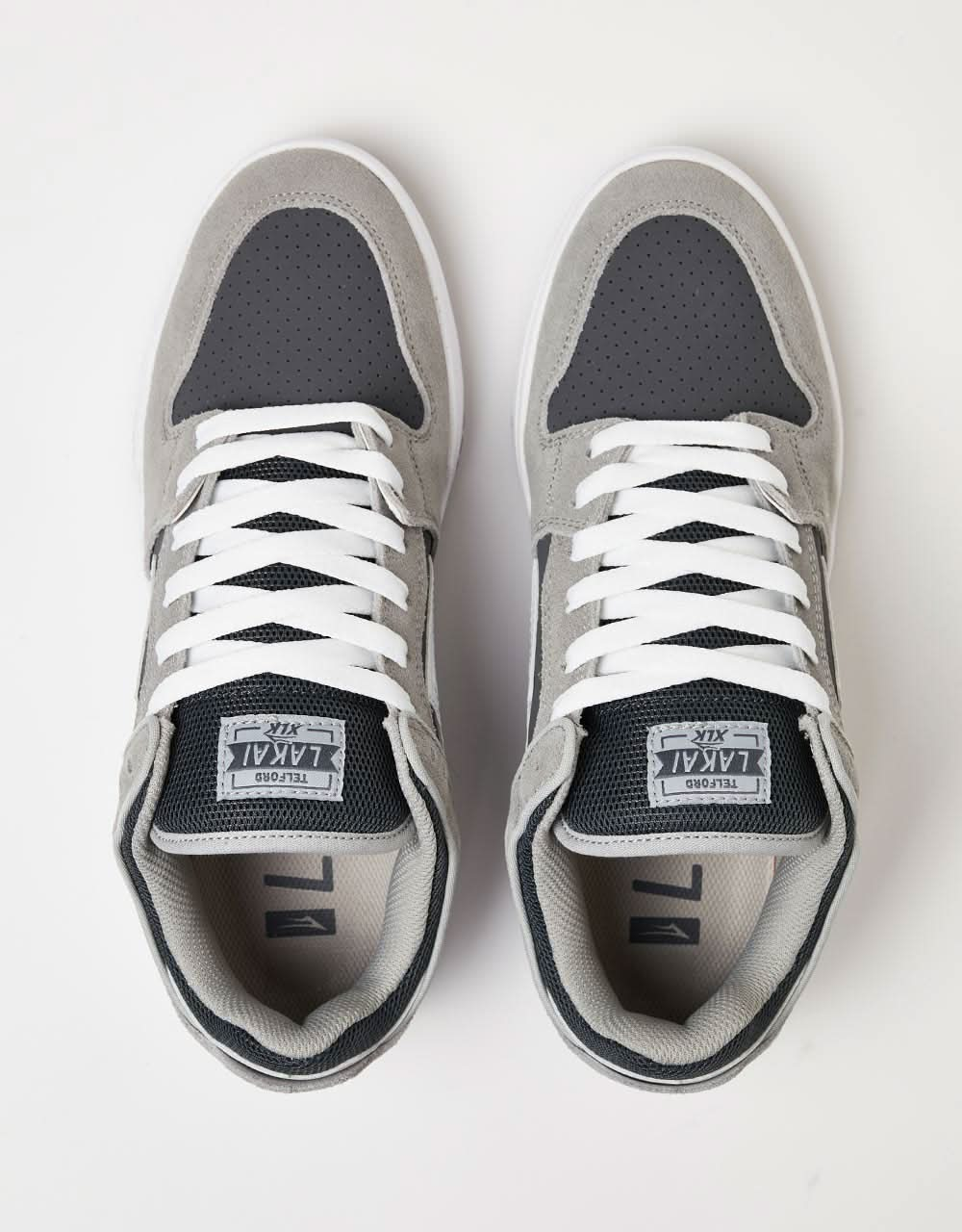 Zapatos de skate Lakai Telford Low - Ante gris claro