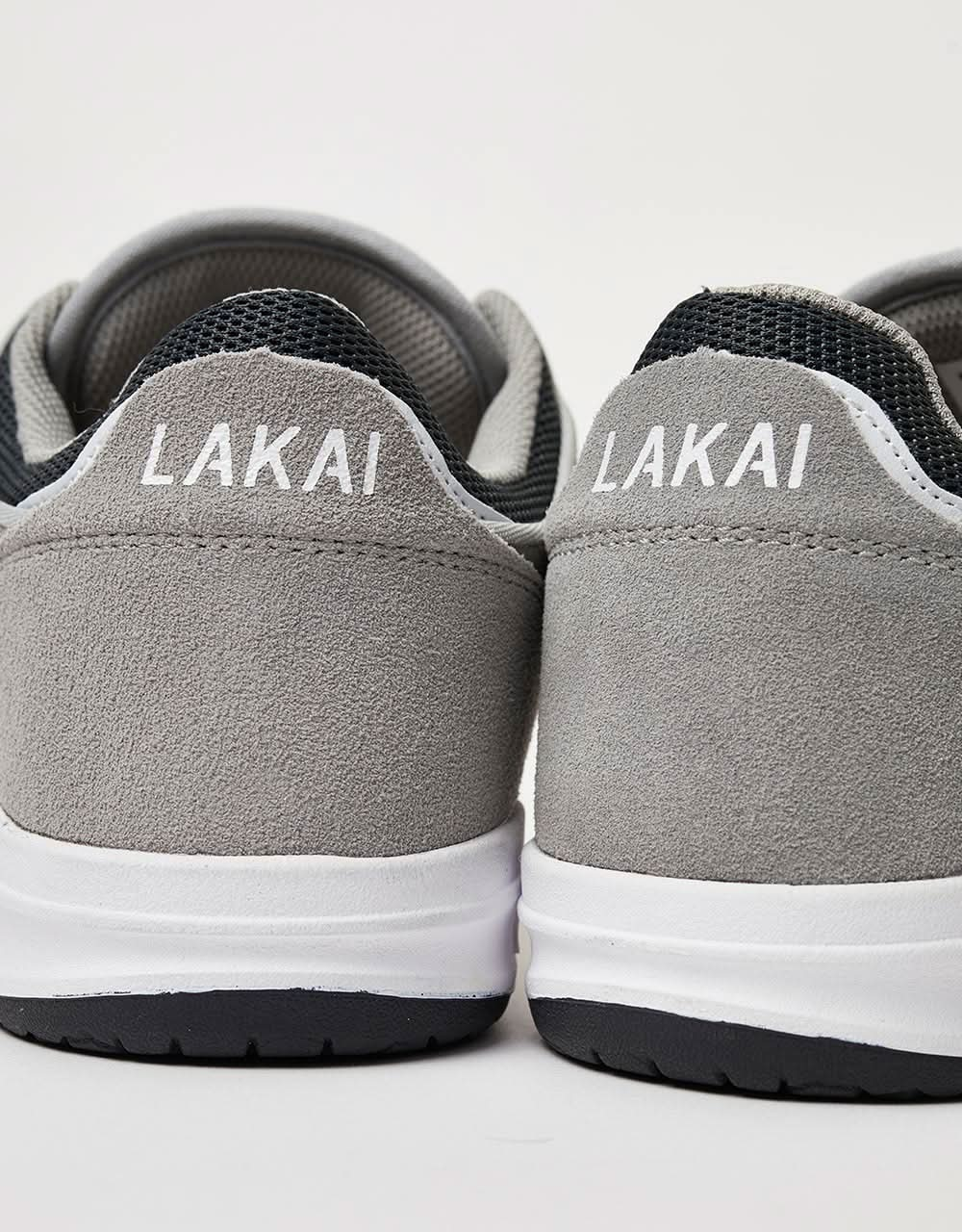 Scarpe da skate basse Lakai Telford - Pelle scamosciata grigio chiaro