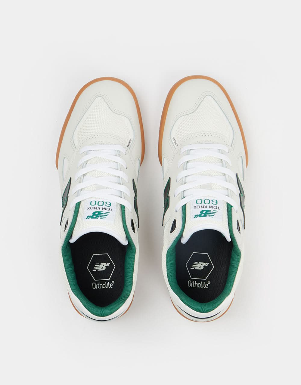 New Balance Numeric 600 Skate Shoes - White/Gum