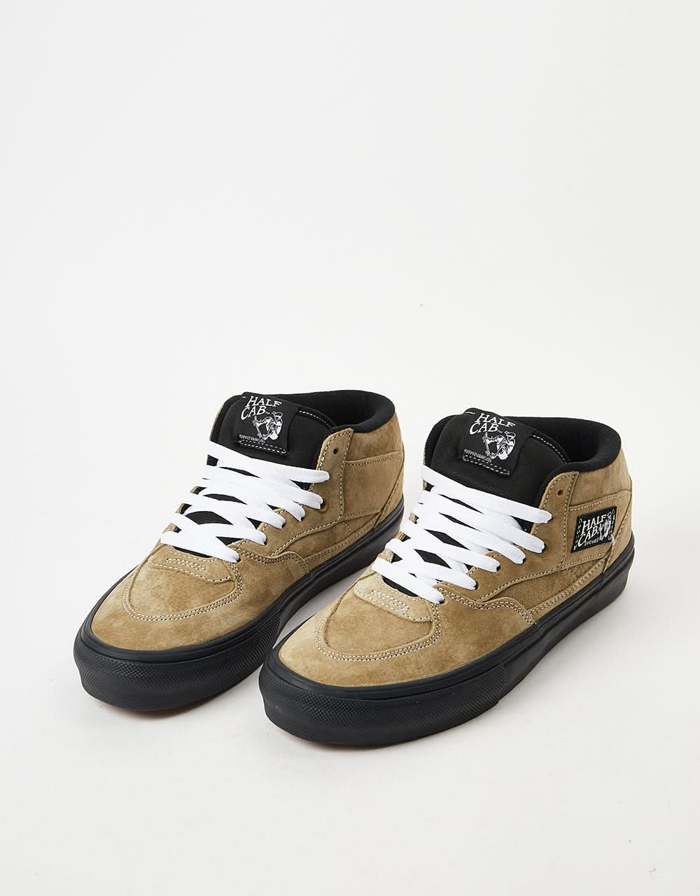 Chaussures de skate Vans Skate Half Cab - Pig Suede Olive/Noir