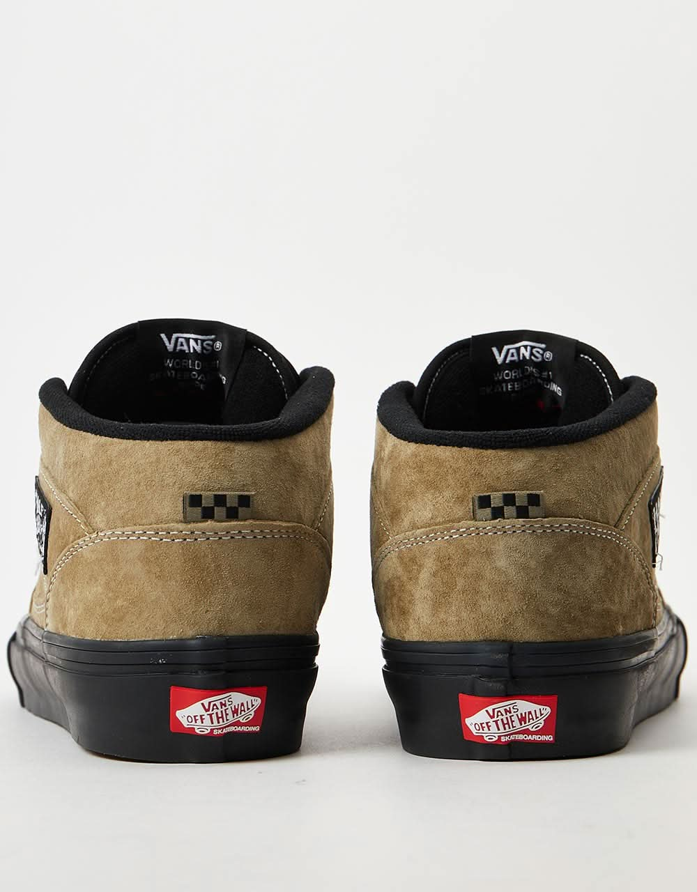 Chaussures de skate Vans Skate Half Cab - Pig Suede Olive/Noir