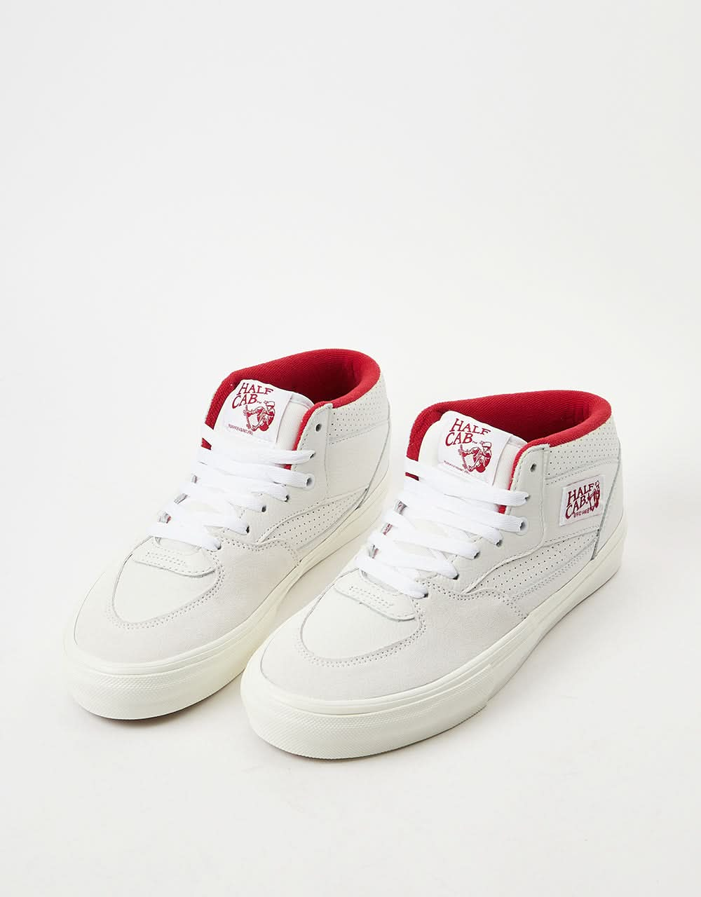 Vans Skate Half Cab Skate Shoes -  Vintage Sport White/Red