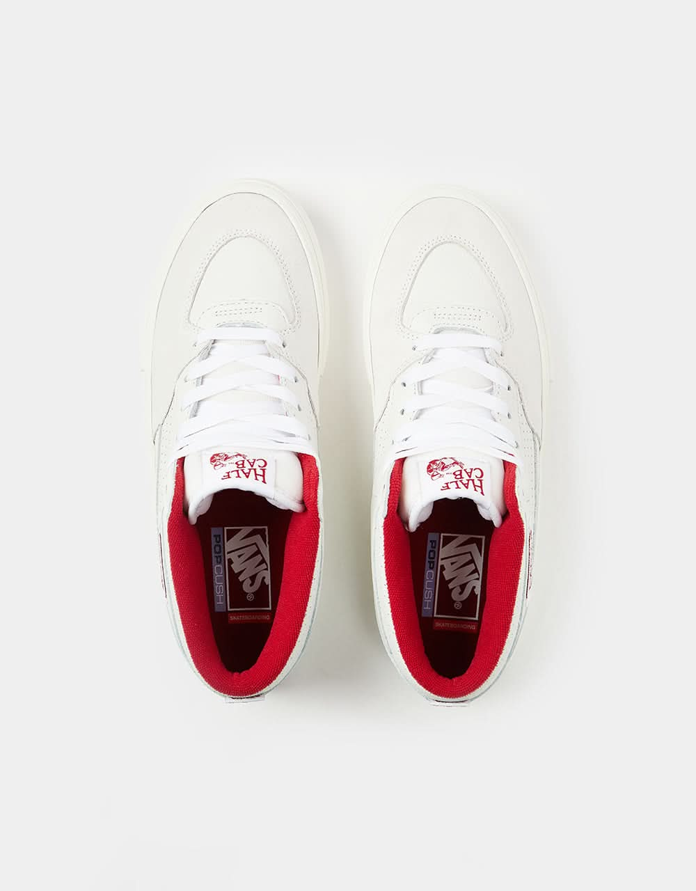 Vans Skate Half Cab Skate Shoes -  Vintage Sport White/Red