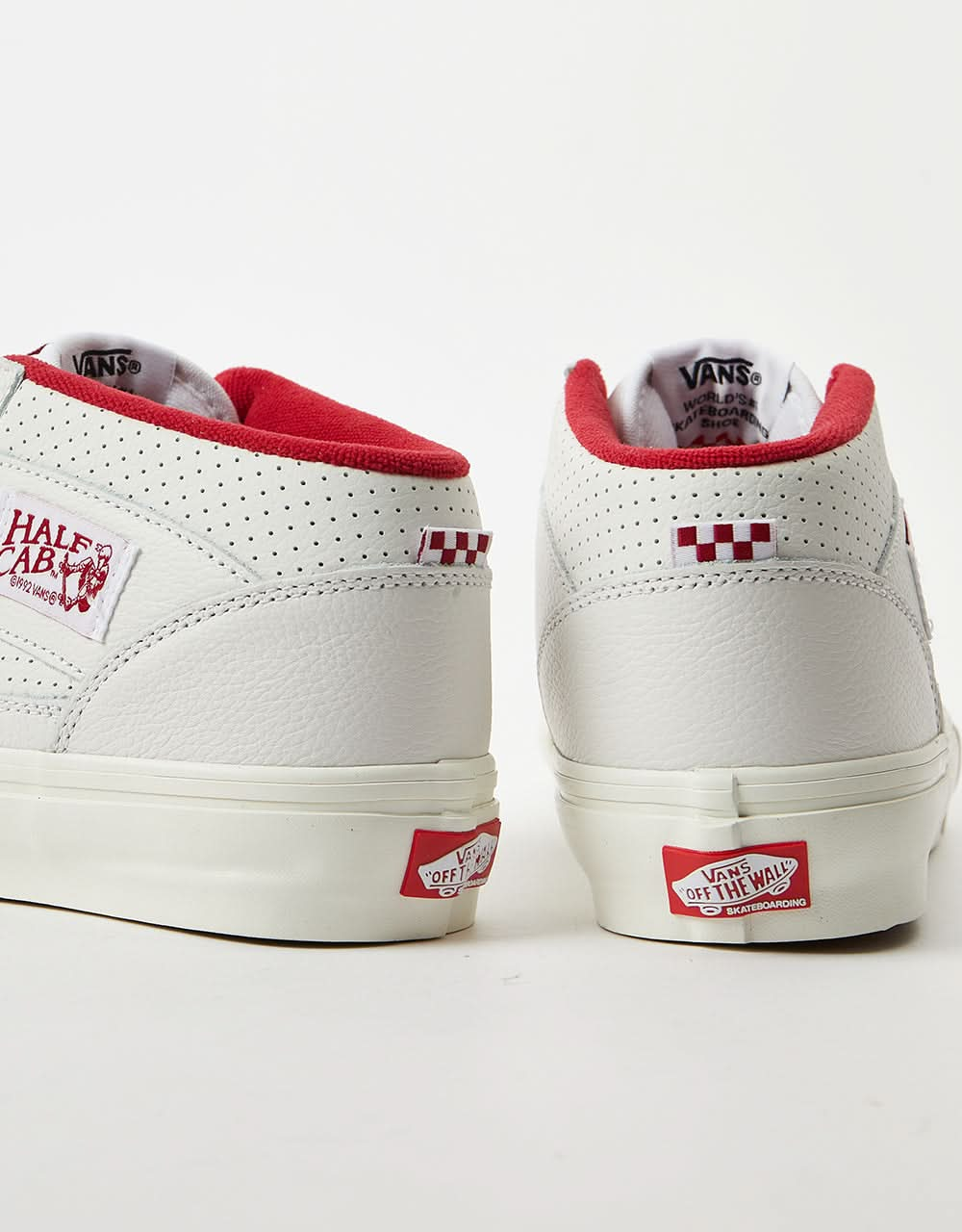 Vans Skate Half Cab Skate Shoes -  Vintage Sport White/Red