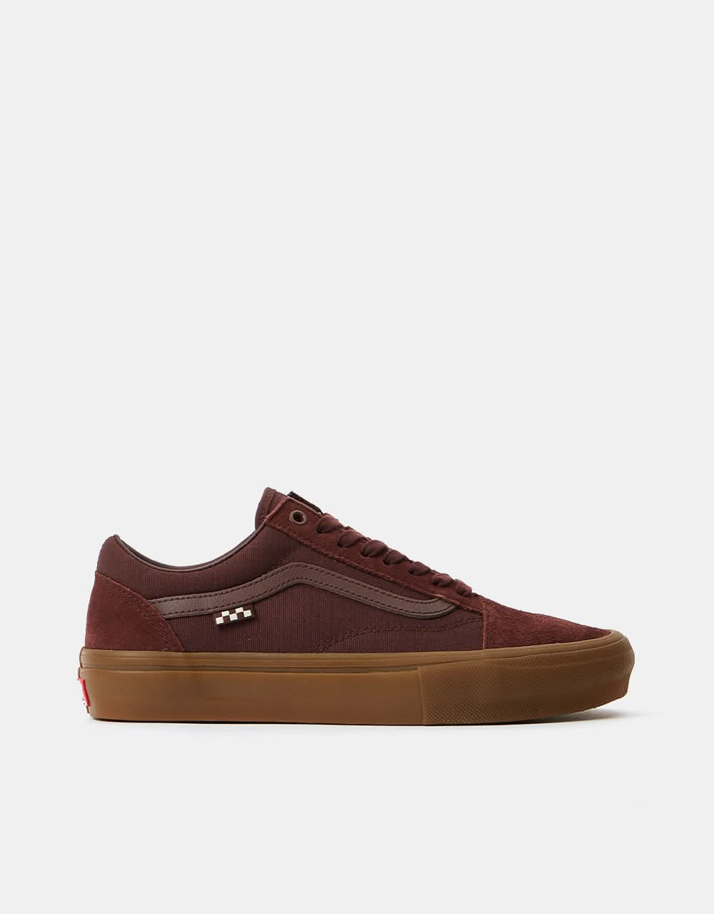 Vans Skate Old Skool Skate Shoes -  Dark Red/Gum