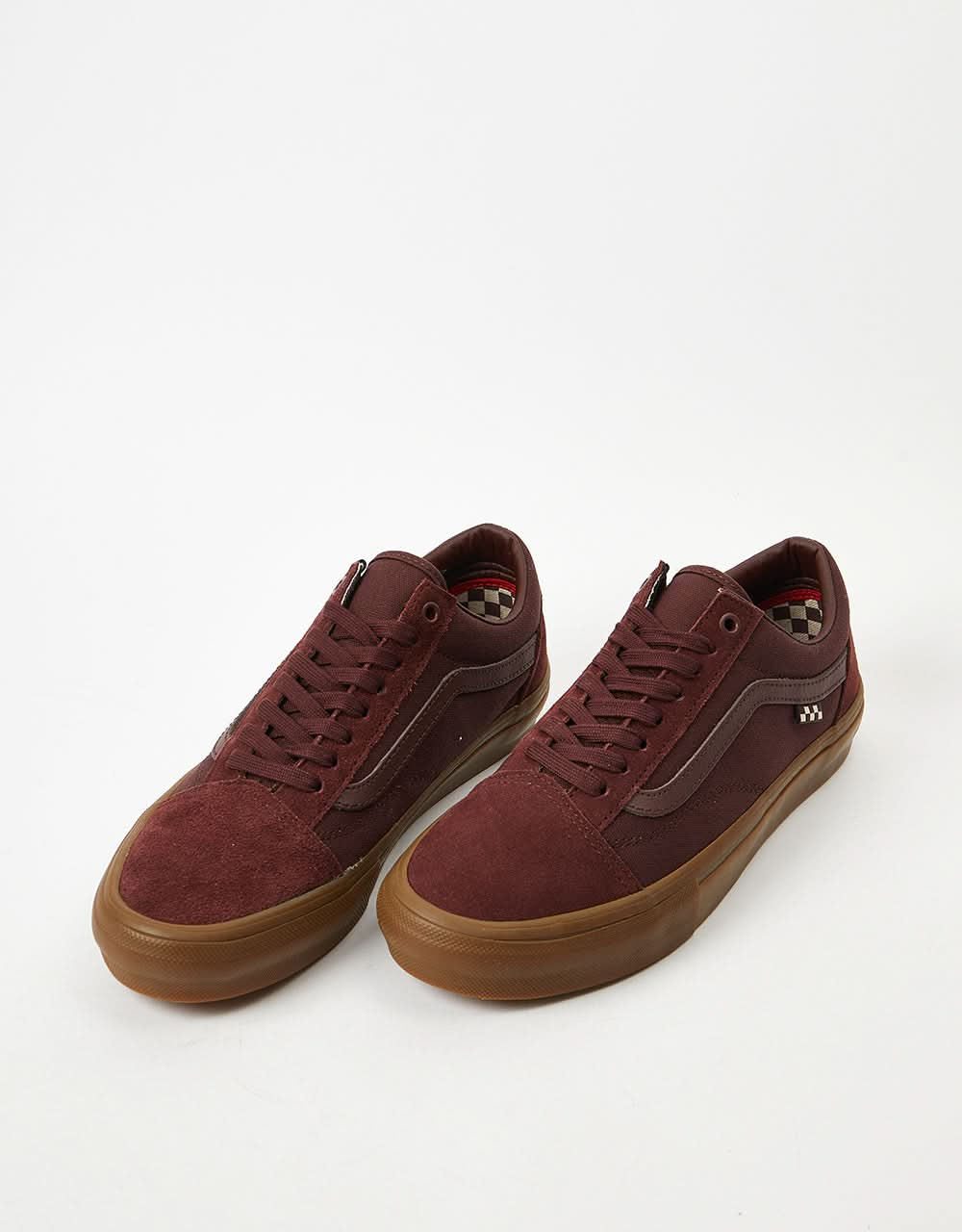 Vans Skate Old Skool zapatos de skate - rojo oscuro/goma