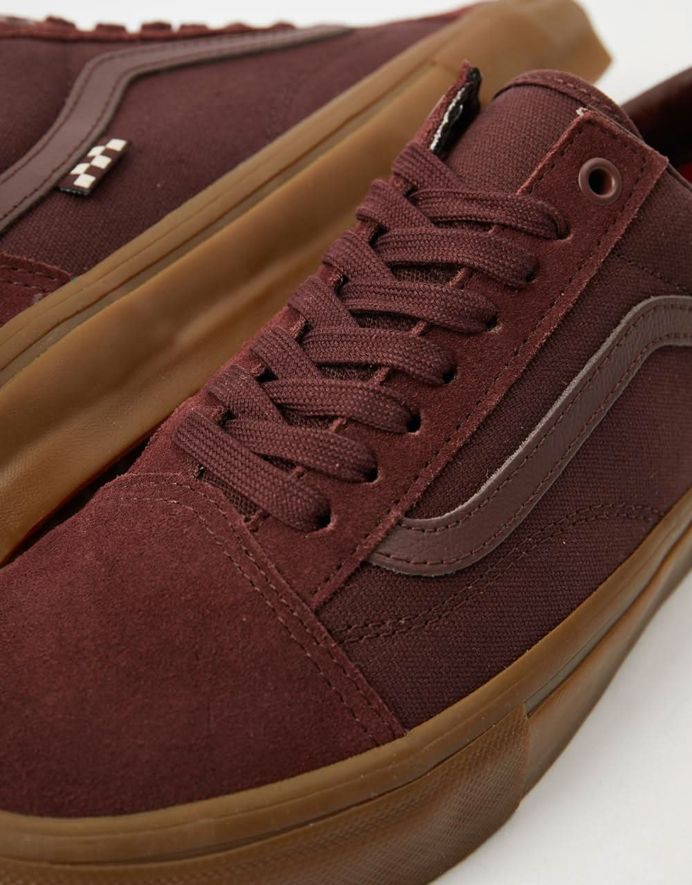 Vans Skate Old Skool Skateschuhe – Dunkelrot/Gummi