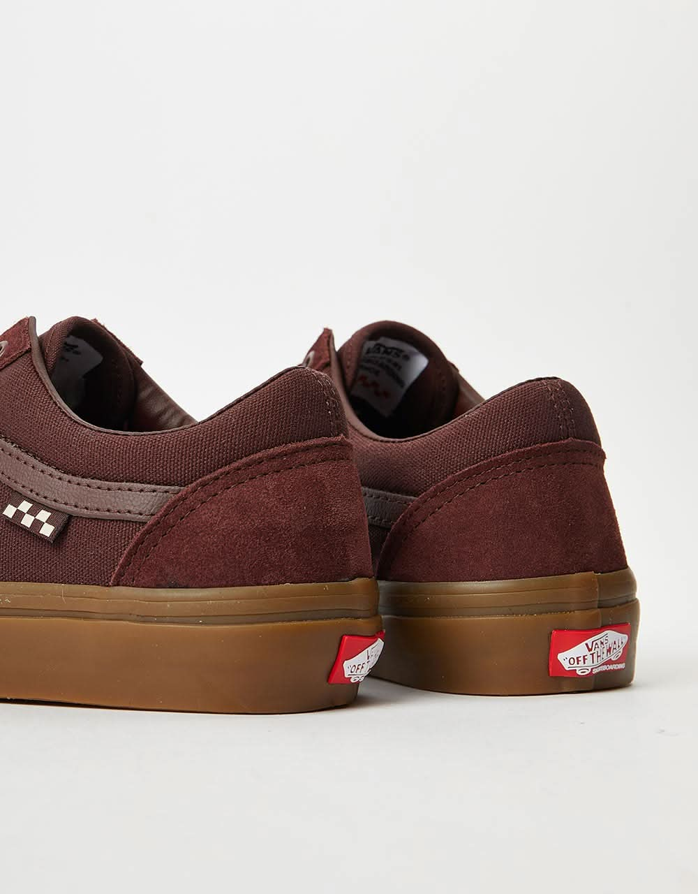 Chaussures de skate Vans Skate Old Skool - Rouge foncé/Gomme