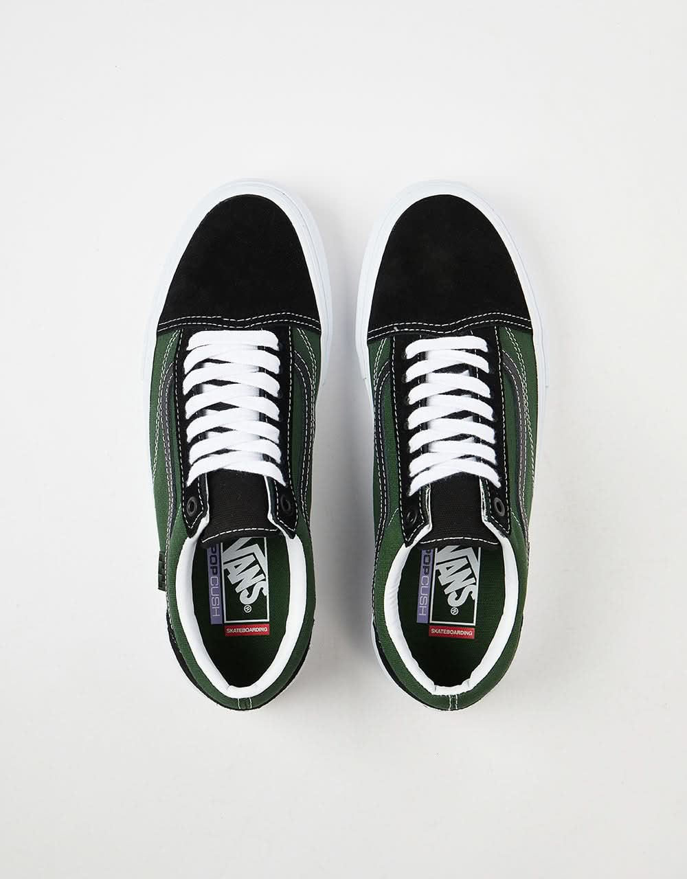 Chaussures de skate Vans Skate Old Skool - Safari Noir/Vert