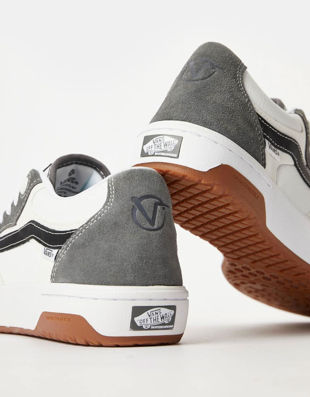 Vans Rowan II Skate Shoes -  Grey/White